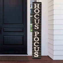 Load image into Gallery viewer, 60"H Halloween Wooden Hocus?Pocus Standing Porch Sign or Hanging Decor (KD, Two Function)