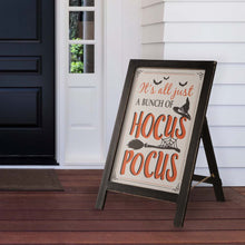 Load image into Gallery viewer, 24"H Halloween Wooden Sanding Easel Sign Decor or Hanging Decor (Two Function)
