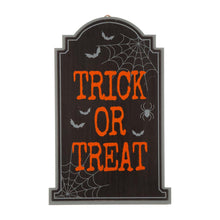 Load image into Gallery viewer, 29"H Halloween Wooden Tombstone Yard Stake or Standing Decor or Hanging Decor (KD, Three Functions)