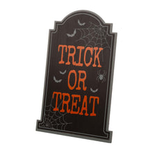 Load image into Gallery viewer, 29"H Halloween Wooden Tombstone Yard Stake or Standing Decor or Hanging Decor (KD, Three Functions)
