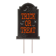 Load image into Gallery viewer, 29"H Halloween Wooden Tombstone Yard Stake or Standing Decor or Hanging Decor (KD, Three Functions)