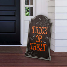 Load image into Gallery viewer, 29"H Halloween Wooden Tombstone Yard Stake or Standing Decor or Hanging Decor (KD, Three Functions)