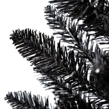 Load image into Gallery viewer, 4 ft Lighted Black PVC Tips Porch Tree With 100 Orange LED Lights