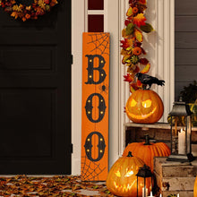Load image into Gallery viewer, 42"H Lighted Wooden "BOO" Porch Sign Board