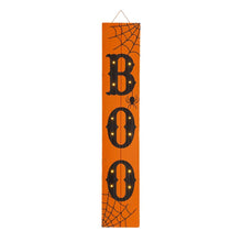 Load image into Gallery viewer, 42"H Lighted Wooden "BOO" Porch Sign Board