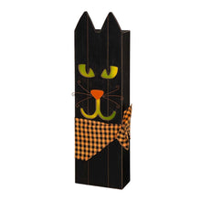 Load image into Gallery viewer, 30"H Lighted Wooden Black Cat Porch Decor