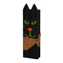 Load image into Gallery viewer, 30"H Lighted Wooden Black Cat Porch Decor
