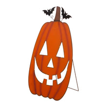 Load image into Gallery viewer, 36"H Lighted Metal Cutout Pumpkin Porch Decor