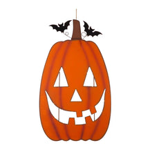 Load image into Gallery viewer, 36"H Lighted Metal Cutout Pumpkin Porch Decor