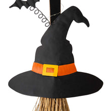 Load image into Gallery viewer, 42"H Lighted Wooden Witch's Broom Porch Decor