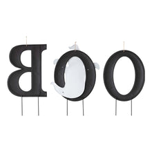 Load image into Gallery viewer, 30"H Halloween Metal Ghost BOO Yard Stake or Hanging Decor, Set of 3 (Two Functions)