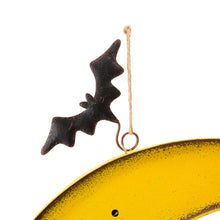 Load image into Gallery viewer, 45"H Lighted Halloween Metal Moon and Witch Yard Stake