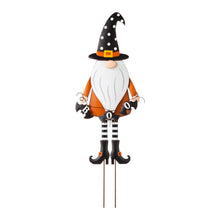 Load image into Gallery viewer, 36"H Halloween Metal Gnome Yard Stake or Hanging Decor (Two Functions)