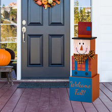 Load image into Gallery viewer, 36"H Double Sided Stacked Wooden Box Porch Decor For Halloween and Fall