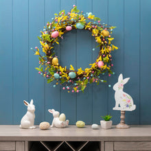 Load image into Gallery viewer, 22"D Easter Wreath With Multicolor Easter Eggs