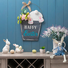 Load image into Gallery viewer, 18"H Easter Wooden Bunny Eggs Wall Décor