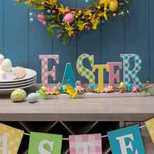 Load image into Gallery viewer, 16"L Wooden "EASTER" Table Decor