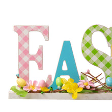 Load image into Gallery viewer, 16"L Wooden "EASTER" Table Decor