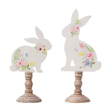 Load image into Gallery viewer, Easter Wooden Bunny Table Décor, Set of 2