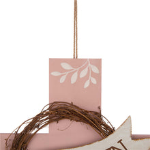 Load image into Gallery viewer, 32"H Easter Wooden/Metal Cross Yard Stake or Wall Decor (KD, Two Function)