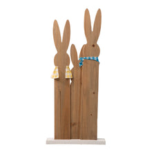 Load image into Gallery viewer, 30"H Easter Wooden Bunny Family Standing Decor