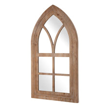 Load image into Gallery viewer, 40.16"H Gothic Style Window Frame Wall Mirror Decor
