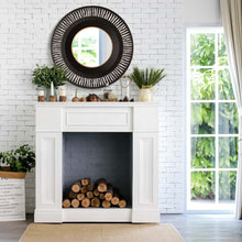 Load image into Gallery viewer, 35"D Vintage Industrial Metal Round Wall Mirror Decor