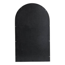 Load image into Gallery viewer, 33.07"H Oversized Black Metal Framed Arched Wall Mirror