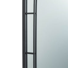 Load image into Gallery viewer, 33.07"H Oversized Black Metal Framed Arched Wall Mirror