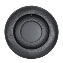 Load image into Gallery viewer, 27.36"D Black With Golden Trimming 3D Round Metal Wall Mirror