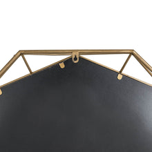 Load image into Gallery viewer, 28.15"D Deluxe Golden Metal Octagonal Wall Mirror