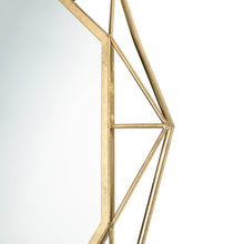 Load image into Gallery viewer, 28.15"D Deluxe Golden Metal Octagonal Wall Mirror