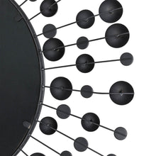 Load image into Gallery viewer, 34.65"D Oversized Metal Framed With Beads Round Wall Mirror