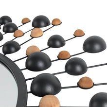 Load image into Gallery viewer, 34.65"D Oversized Metal Framed With Beads Round Wall Mirror