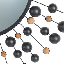 Load image into Gallery viewer, 34.65"D Oversized Metal Framed With Beads Round Wall Mirror