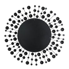 Load image into Gallery viewer, 34.65"D Oversized Metal Framed With Beads Round Wall Mirror