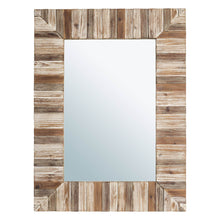 Load image into Gallery viewer, 39.70"H Farmhouse Rectangle Wooden Frame Wall Mirror