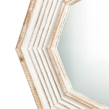 Load image into Gallery viewer, Vintage Octagonal Wooden Wall Mirror