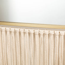 Load image into Gallery viewer, 47.25"H Regency Modern/Boho Metal Semicircle Wall Mirror With Tassels Hanging Decor