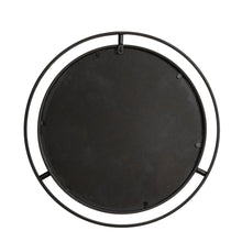 Load image into Gallery viewer, 24.00"D Deluxe Black Metal Round Wall Mirror