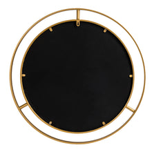 Load image into Gallery viewer, 28.00"D Oversized Glam Gold Metal Round Wall Mirror