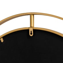 Load image into Gallery viewer, 28.00"D Oversized Glam Gold Metal Round Wall Mirror