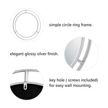 Load image into Gallery viewer, 28.00"D Oversized Deluxe Silver Metal Round Wall Mirror