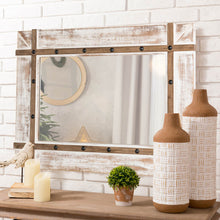 Load image into Gallery viewer, 39.50"H Oversized Farmhouse Wood Wall Mirror