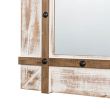 Load image into Gallery viewer, 39.50"H Oversized Farmhouse Wood Wall Mirror