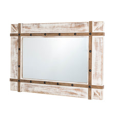 Load image into Gallery viewer, 39.50"H Oversized Farmhouse Wood Wall Mirror