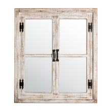 Load image into Gallery viewer, 31.5"H Oversized Farmhouse Wood Window Frame Wall Mirror