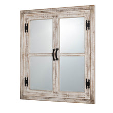 Load image into Gallery viewer, 31.5"H Oversized Farmhouse Wood Window Frame Wall Mirror