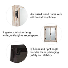 Load image into Gallery viewer, 31.5"H Oversized Farmhouse Wood Window Frame Wall Mirror