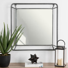 Load image into Gallery viewer, 29.50"H Oversized Square Wall Mirror with Metal Frame